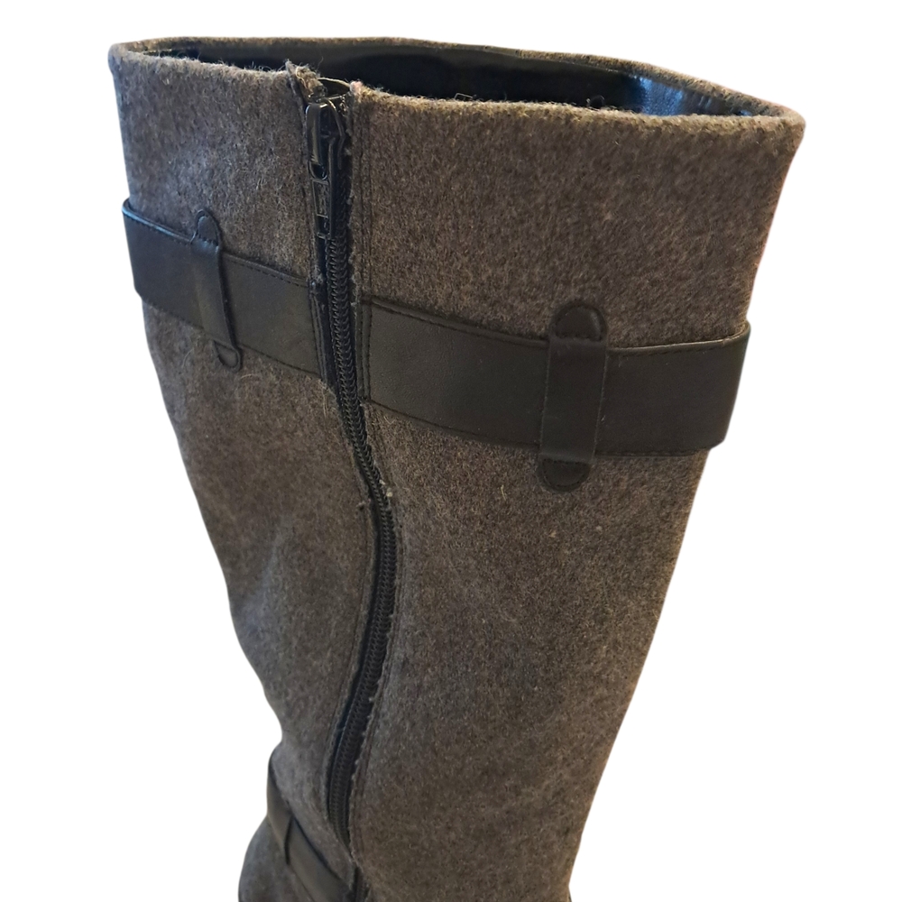 Eurosoft Black and Gray Heeled Boots for Women - Picture 7 of 12